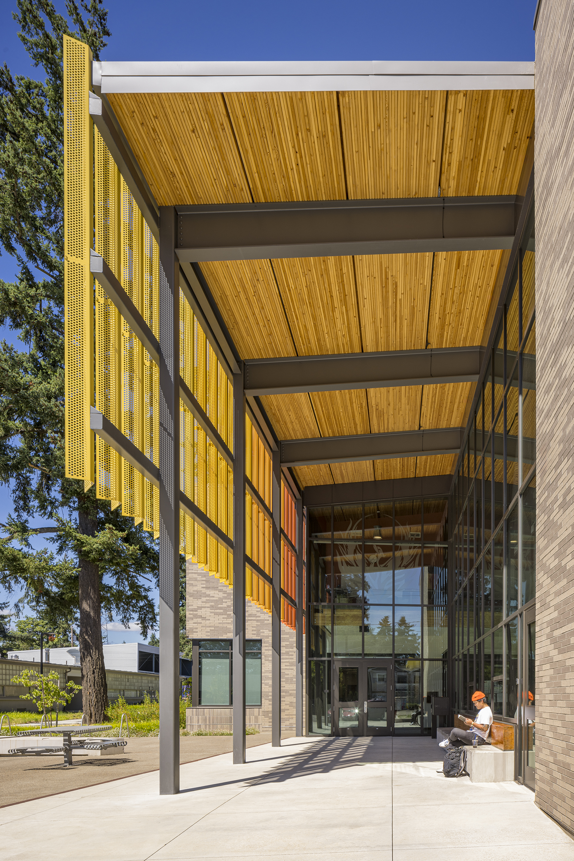 Modern Entrance Design School New Elementary School Designed For
